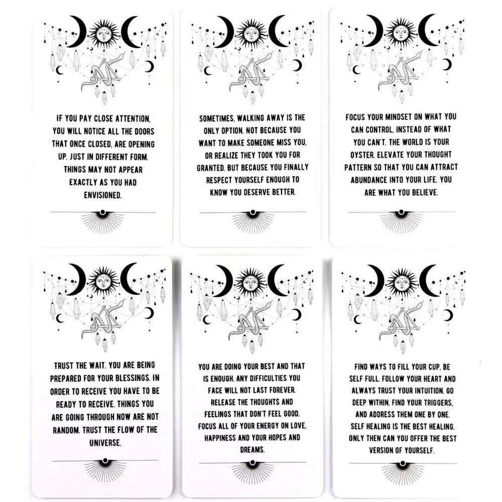 10.3*6cm Spirit Messages Oracle Cards - A 54-Card Deck with Inspiring Messages From Your Guides