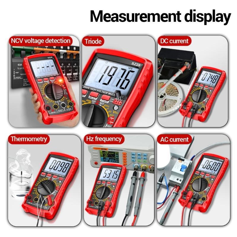 High Accuracy Digital Multimeter 2000V Automotive Tool For Automotive Repair With Backlit Screen And Accurate Readings