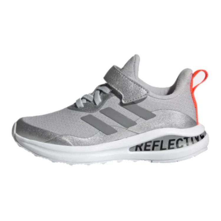 New Adidas Fortarun El K Slip-Resistant Low-Top Kids' Running Shoes Bright Silver Kids' GY0226