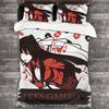 Kakegurui Yumeko Bedding Set Single Twin Full Queen King Size Bed Set Aldult Kid Bedroom Duvet Cover Sets 3D Print Anime 011