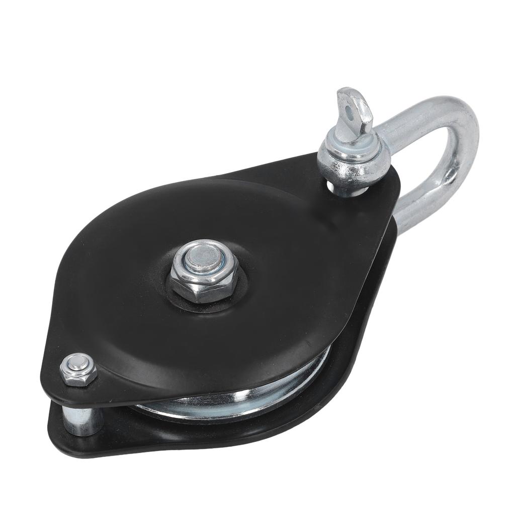 Single Pulley Roller Heavy Duty Universal 0.5T Load Lifting Crane Snatch Block Bearing Hook Boat Accessories