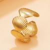Casual Ocean Shell Open Ring: Women's Fashion Stainless Steel Jewelry