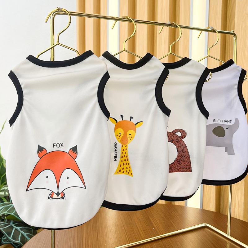 Summer Clothes for Puppies, Dogs and Cats, Thin Designs for Cats, Bichon Frises and Pets,Summer Dog Vests