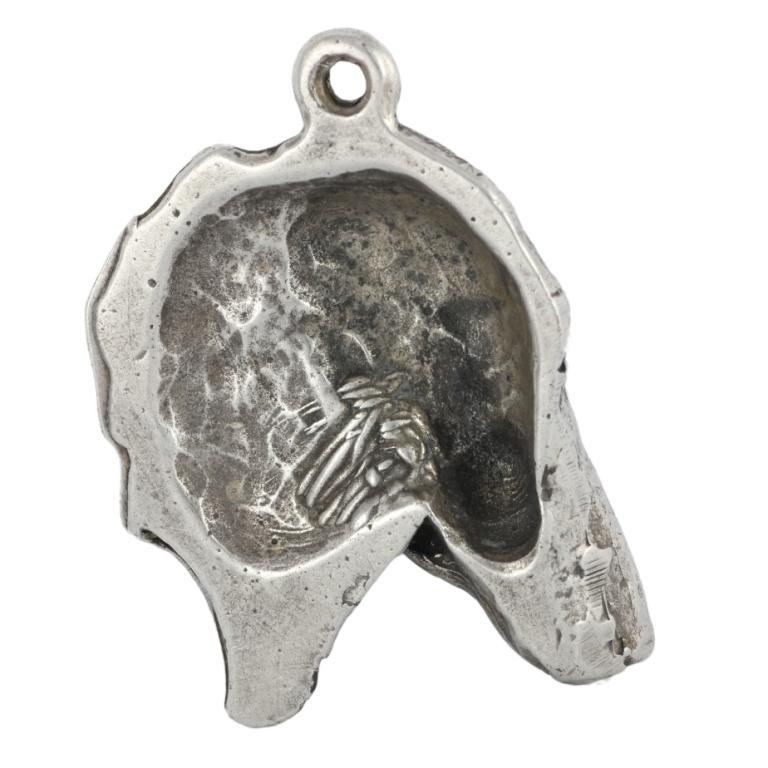Azawakh, Tuareg Sloughi II - Silver-plated Dog Pendant, Handbag Decoration, Backpack Pendant by Art-Dog Brand