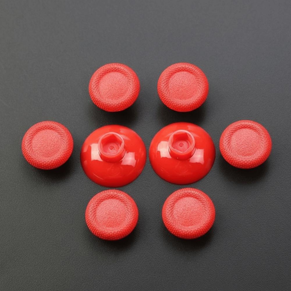 

Mushroom Cap Thumb Stick Grip 8 In 1 Joystick Grip Cap for PS4/PS5 Controller Replacement Parts красный