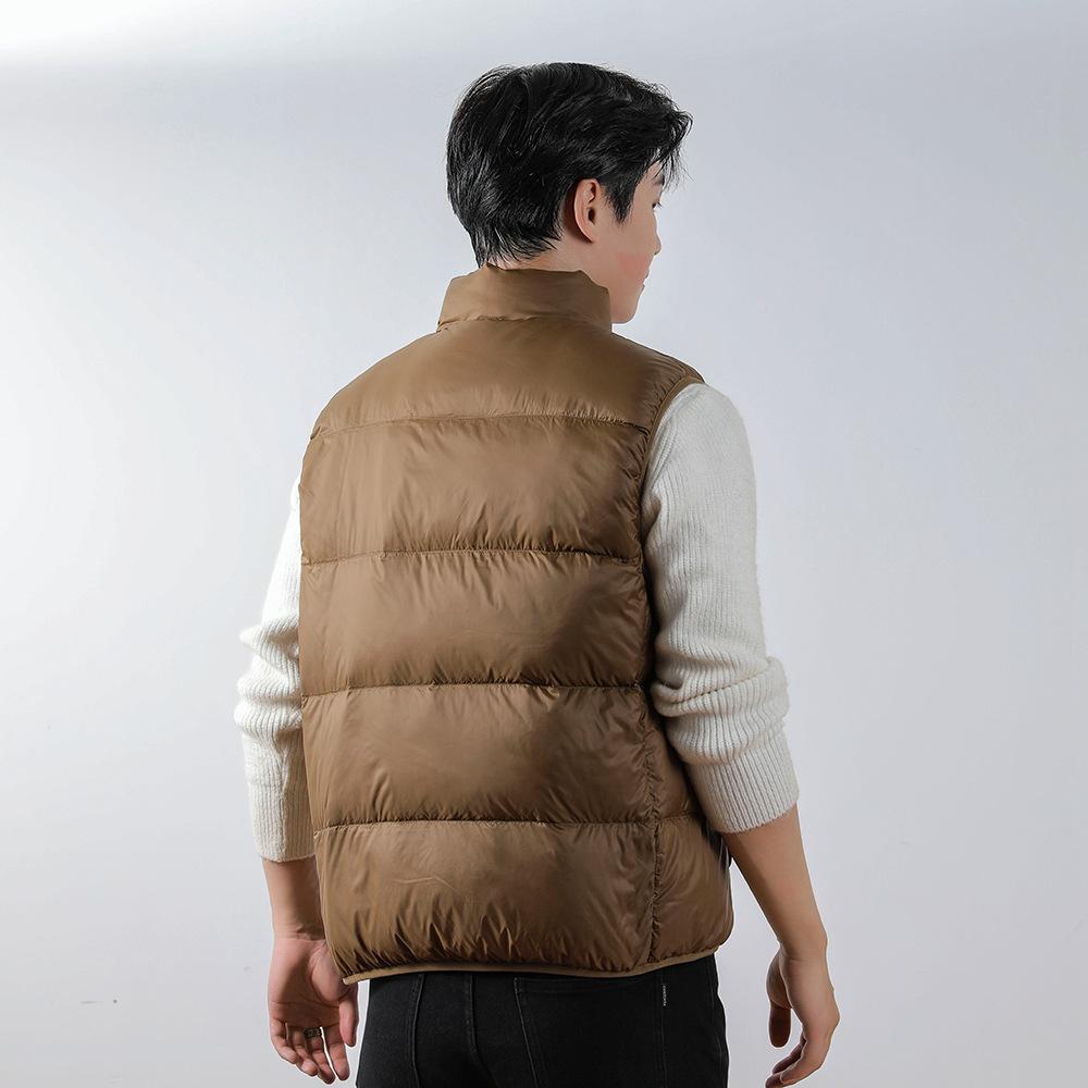 Velvet New Couple Down Jacket Vest for Men and Women Is Warm In Autumn and Winter Down Vest