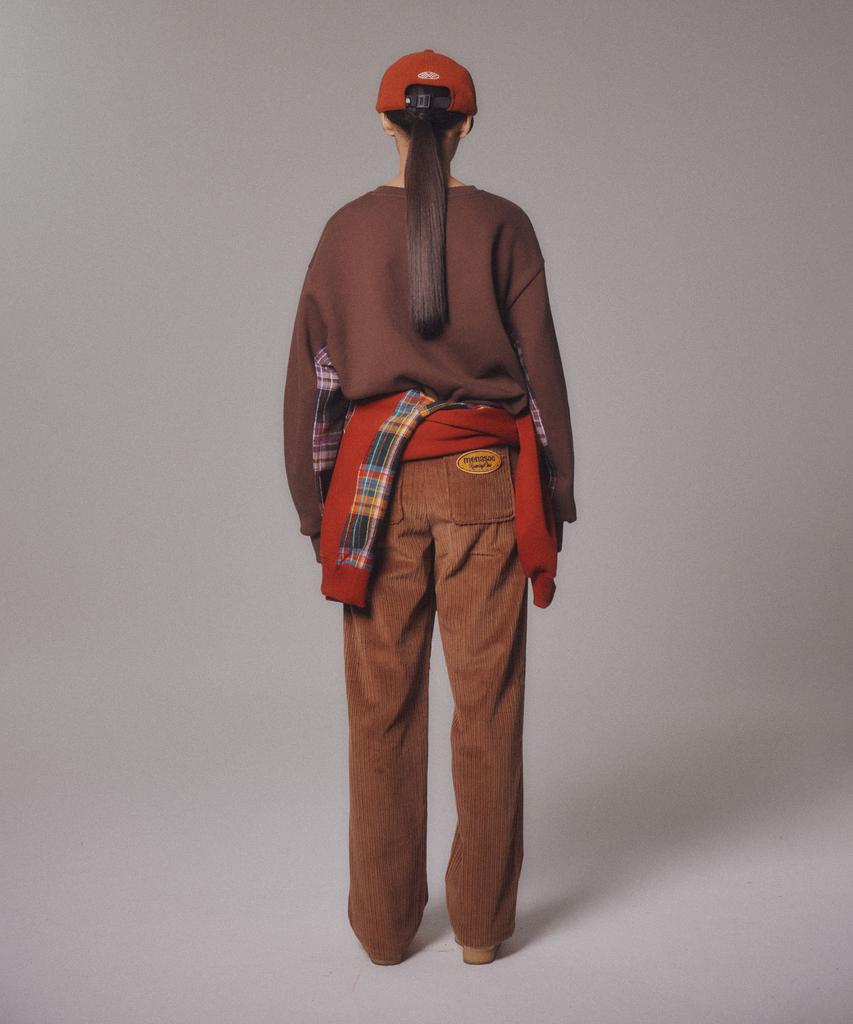 Minasu Corduroy Straight Pants_Brown