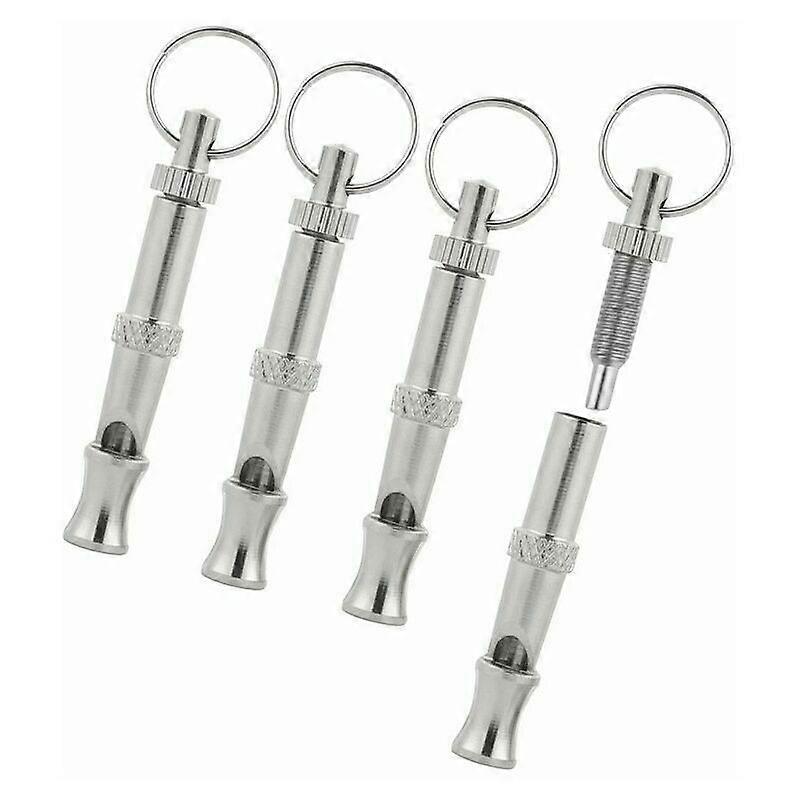 4pcs Ultrasonic Dog Whistle, High Frequency Dog Whistle, Adjustable Ultrasonic Whistle for Training, Barking, Sitting and Recalling Dogs