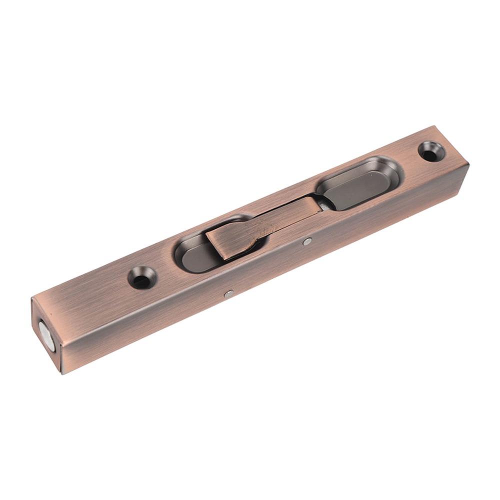 Stainless Steel Slide Latch Lock 6 Inch Flush Bolt Latch Security Door Slide Bolt Cabinet
