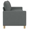 Sofa Dark Grey 196 x 81 x 87.5 cm Fabric
