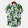 Summer Essential! Daisy Floral Print Short-sleeve Casual Shirt