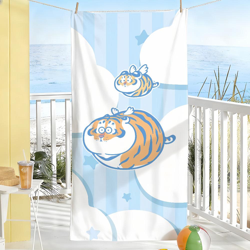 

Fun I am not a fat tiger Towel Soft Pool Gift For Travel Gym Shower Camping Quick Dry Sports Large Beach Towels W30*H60(CM)