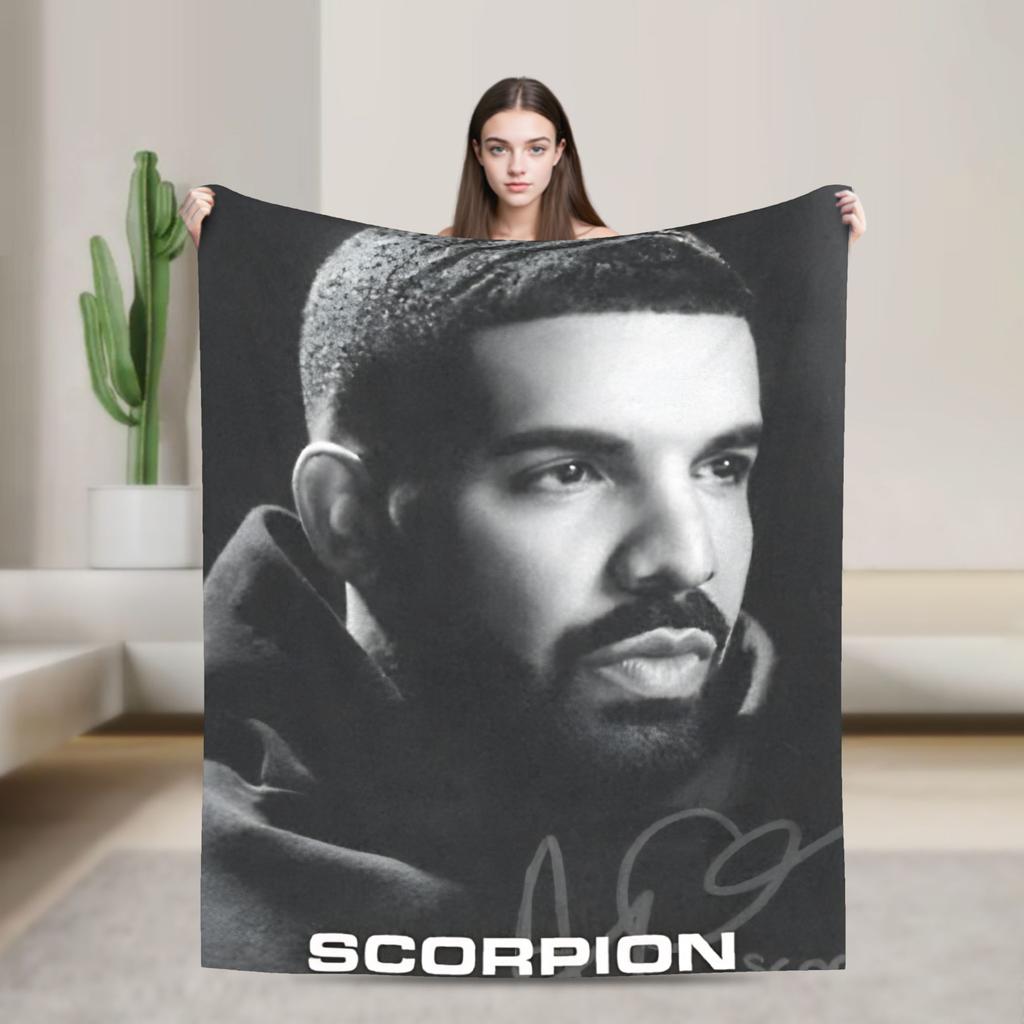 Warm Blanket Decorative D-drake meme Bedding Throws Flannel Bedspread For Couch Chair Print Sofa Bed Cover