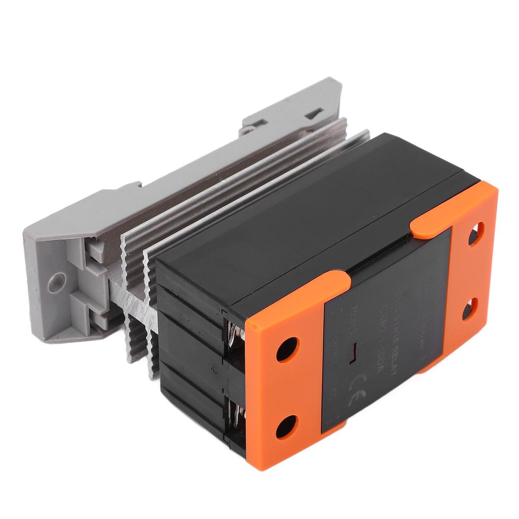 Small Solid State Relay DA Relay Module with Heat Sink DC 3‑32V Input AC 24‑480V Output