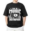 Spiele die Musik, nicht das Instrument T-Shirt | DJ Hip Hop Musiker T-Shirt Herren Damen Oberteile T-Shirts