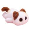 22cm Lying Cartoon Fluffy Cat Animal Plush Toy Stuffed Siamese Black 3-color Kitten Pillow Sleeping Companion Present