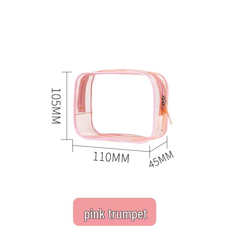 Large Capacity Waterproof Transparent Makeup Bag - Portable Toiletry Organizer for Travel