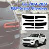 8 Stück Rücklicht-Tönungsfolie Vinyl-Aufkleber für Jeep Grand Cherokee 2014- Autozubehör Lichtabdeckung