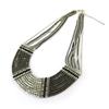 Les Trésors De Lily [N8143] - Silver Gray 'Cléopatra' Designer Necklace