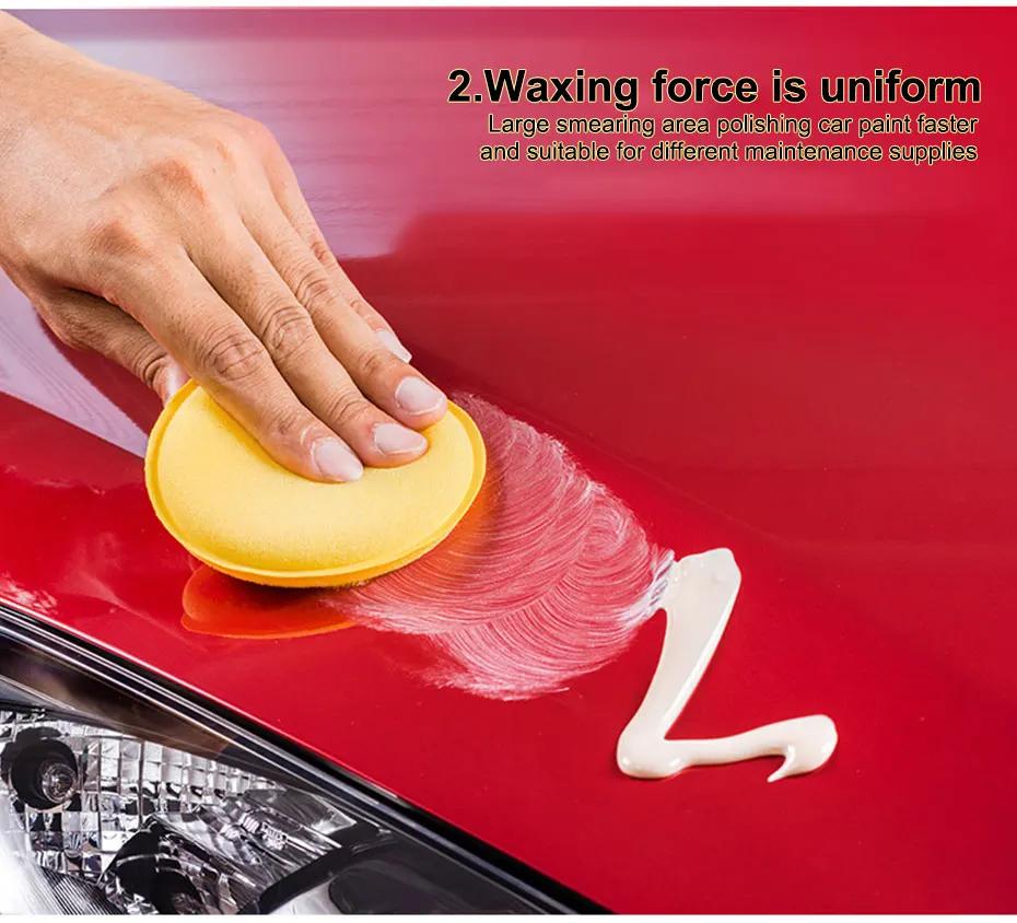 12pcs Car Wash Pad Foaming Applicator High Density Round Sponge For Car Detailing Automotive Cleaning Polishing Waxing Sponge