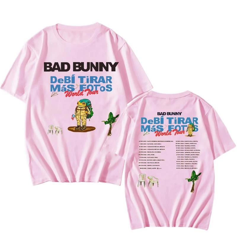 

Bad Bunny 2026 Світовий Тур Футболка Debí Tirar Más Fotos Альбом НОВІ Футболки Оверсайз З Коротким Рукавом Бавовна З Круглим Вирізом Модний Одяг S
