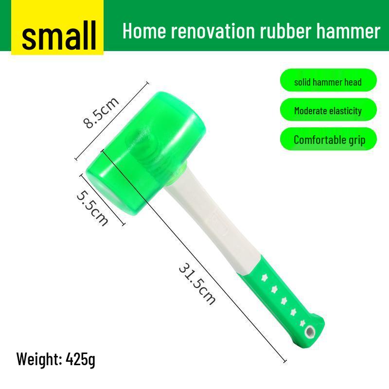Odorless Transparent Rubber Hammer for Tile Installation and Leveling