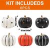 Halloween Artificial Pumpkin DIY Crafts Fake Pumpkin Simulated Pumpkin  Party Tray Decorations