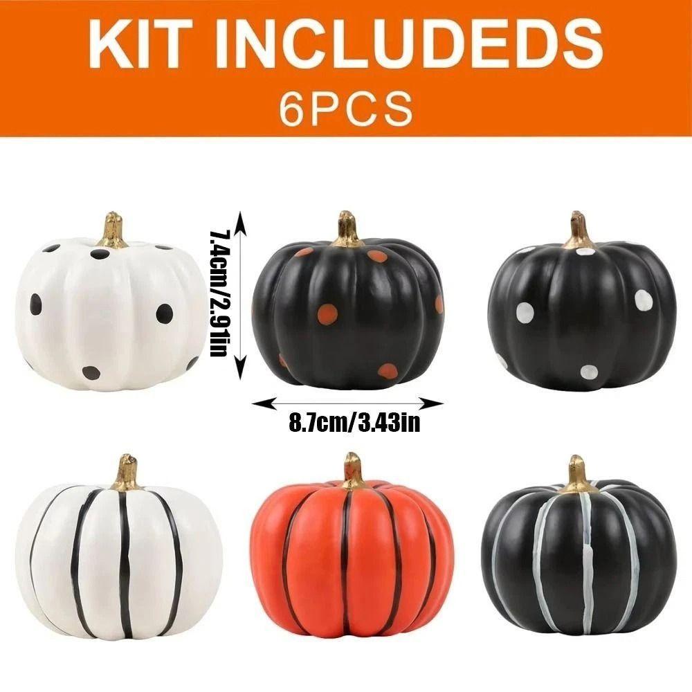 Halloween Artificial Pumpkin DIY Crafts Fake Pumpkin Simulated Pumpkin  Party Tray Decorations