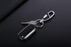 Zinc Alloy and Black Leather Keychain Set with Two Keychains Box [AIXUAN] (Gift Included) (Type 1)