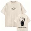 Washed Vintage Forward Observations Group Be Seeing You Print Tshirt Skeleton Graphic Tshirts Men Fashion Oversized T Shirts