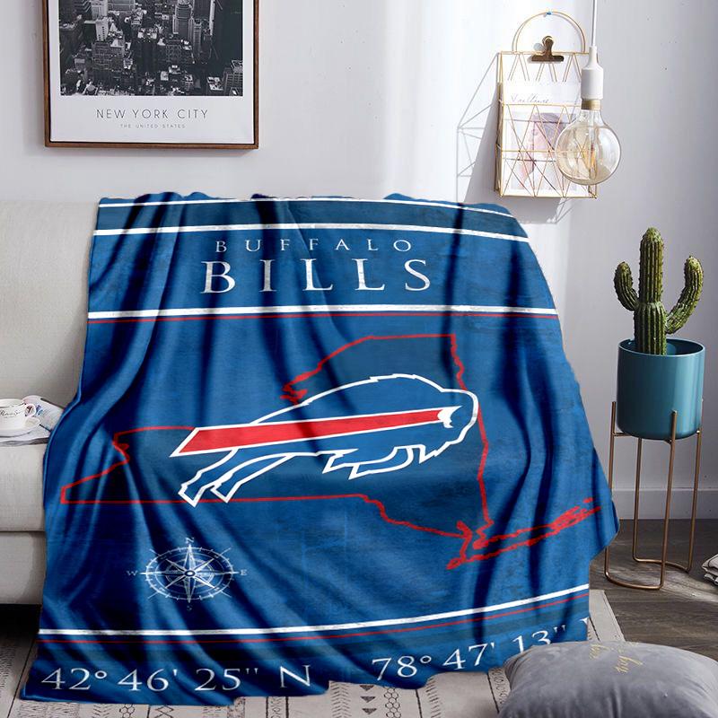 Bills Logo Blanket Lightweight Flannel Bedding Blanket Perfect for Travel, Camping, Living Rooms, Offices, Sofas, Fan Christmas gift