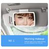 Car Cosmetic Mirror Three-speed Brightness HD Mirror Car Interior Mirrors Sun Visor Plate For Girls Women Car Interior Accessory