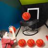 Sammenleggbart Trampoline Basketballkurvsett Multifunksjonelt Basketballkastspill Sportsspill
