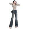 American Retro Women's Fleece-Lined Flare Pants, Autumn/Winter 2025 - Slimming, Loose, and Drapey.