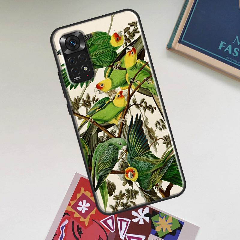 Animal Parrot Birds Case For Xiaomi Redmi Note 12 Pro Plus 8 9 10 11 Pro 8T 9S 10S 11S 12S 9C 10A 10C 12C Cover