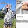 Women's Striped Patchwork Zip-Up Hoodie