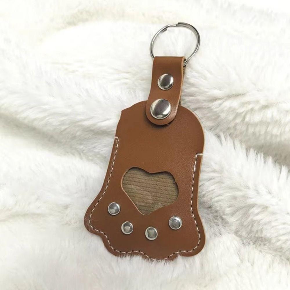 Hair Grooming Pet Hair Memorial Keychain DIY Handmade Paw Shape Keyring  Hanging Accessory