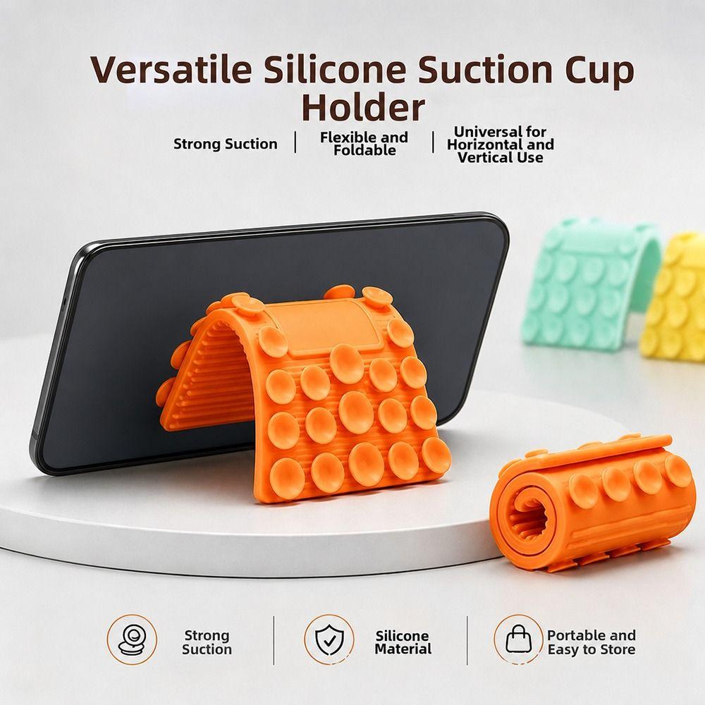 Multi-Angle Foldable Silicone Phone Holder Universal Adjustable Phone Stand  Office
