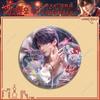 75MM Game Love and Deepspace Sylus Rafayel Zayne Xavier Caleb Anime Cosplay Ear Decoration Shiny Badge Emblem Brooch Pin Gift