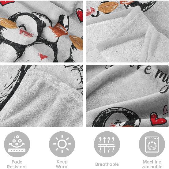 Valentines Day Gifts for Her Him- Soft Romantic Blanket- Anniversary Birthday Wedding Gifts for Boyfriend Girlfriend Wife Husband Men Women, I Love