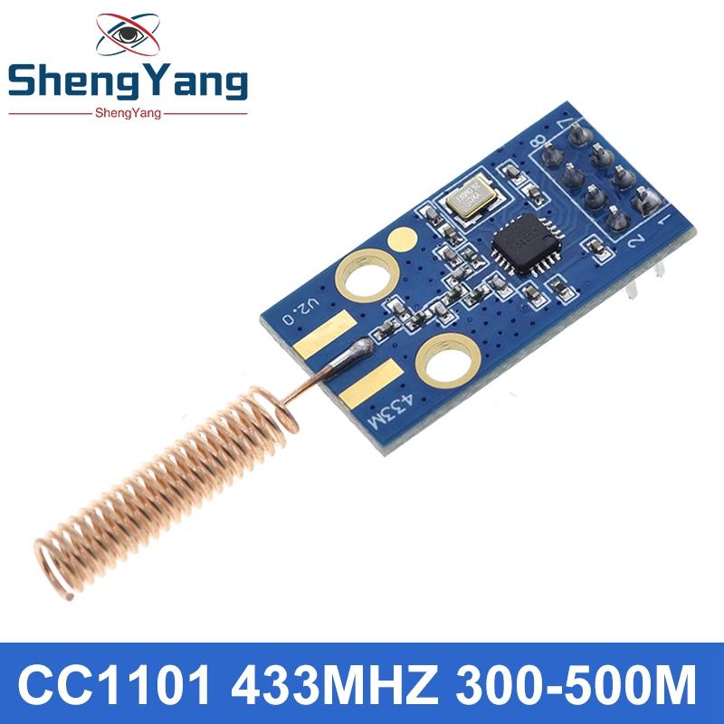 TZT CC1101 10mW 433MHZ 868MHZ 300-1000M Transmission Module With SMA Antenna Transceiver Module