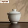 180ml Plant Ash Gaiwan Japanese Not Hot Tea Tureen Household Tea Bowl With Lid Kit Tea Maker Cover Bowl Kung Fu Tea Set Craft