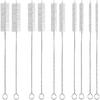 Straw Cleaner Brush Long 10 Inch, 10-PCS Straw Brush of Bristles Diameter (5+8+12+16+20mm) for Cleaning Reble Straws, Sippy Cup, Water Bottles,