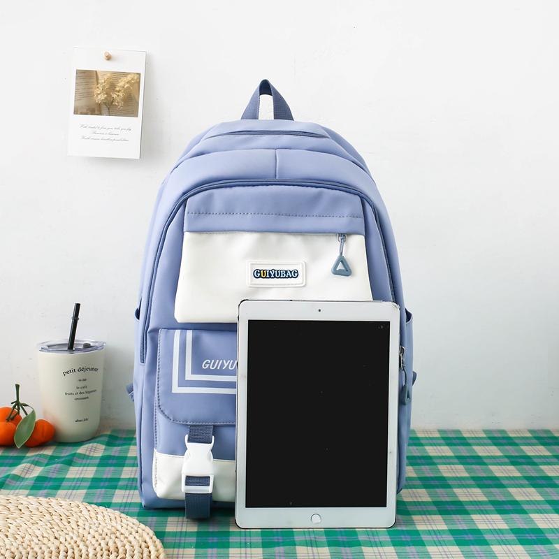 Four-Piece Backpack Set Schoolbag Large Capacity Backpack for Primary and Secondary School Students