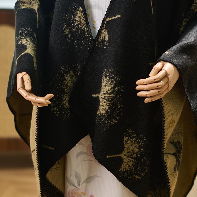 Women's Ethnic Style Shawl - 2025 Autumn/Winter Collection - Cozy Cloak for Travel and Everyday Wear