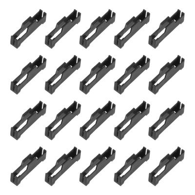 Uxcell 20pcs Servo Extension Cable Clip Locks, Servo Cable Safety Connector Lead Wire Buckle Locks for RC Car Airplane Boat DIY Y Adapter Cable, Black