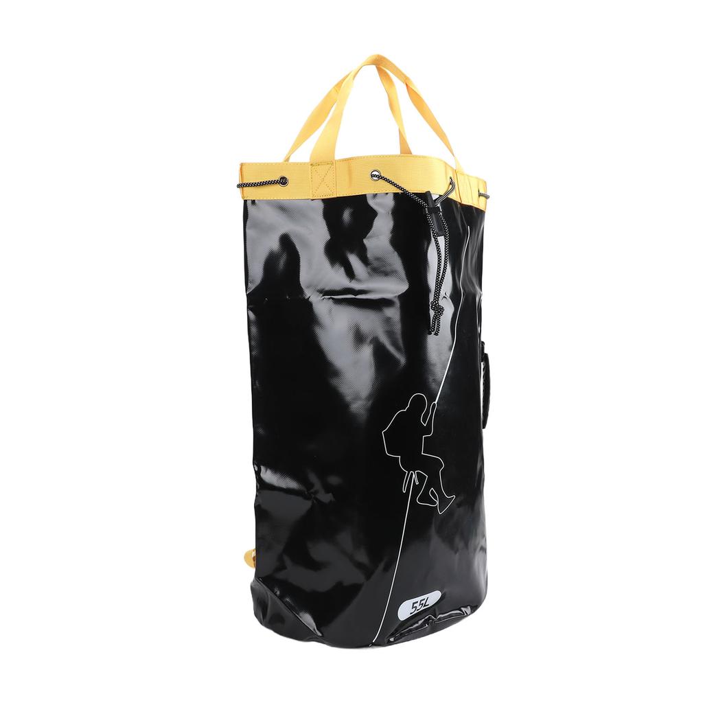Climbing Rope Storage Bag PVC Water Proof Climbing Rope Bucket Backpack with Drainage Holes for Caving Waterfall Outdoor Adventure