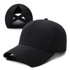 Hat Spring Summer Baseball Cap Women'S Casual Cross Ponytail Hat Mesh Quick Drying Sun Hat