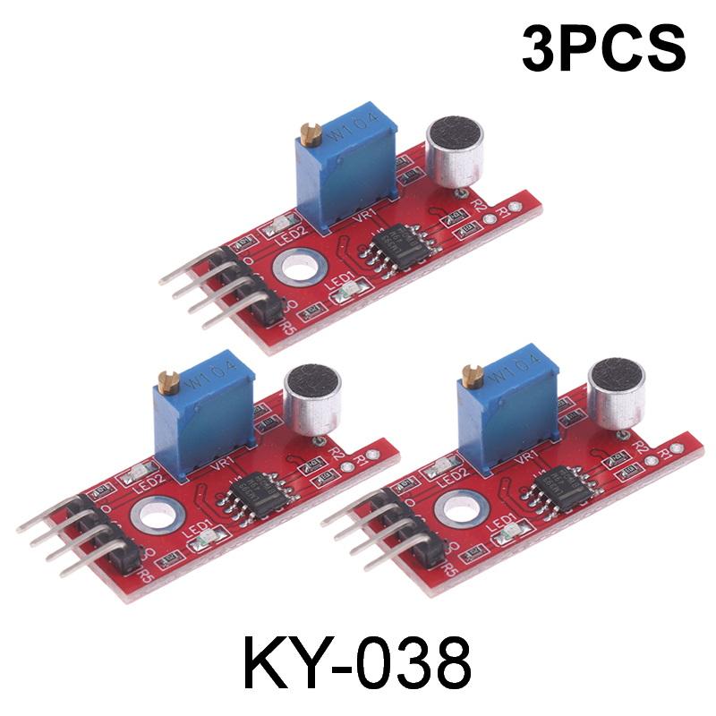 1/3Pcs KY-038 Sound Detection Module Microphone Voice Sound Sensor Module Digital Output Sensors For Arduino DIY