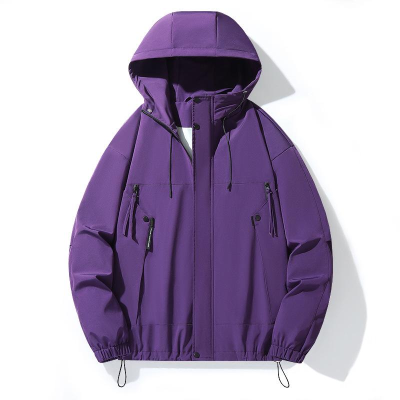 Spring New Couples' Outdoor Casual Sports Hooded Jacket Mountaineering Suit Men's Wide